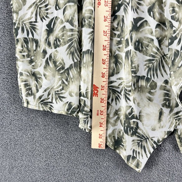Womens cardigan Lightweight Top Plus Size white green Floral sheer Sleeveless - Picture 9 of 11